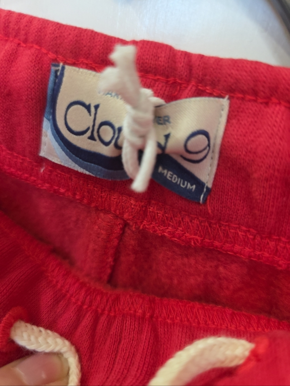 Marine Layer Cloud 9 Fleece Wide Leg Sweatpant In Faded Red MED - Picture 7 of 9